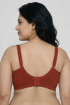 Zivame True Curv Double Layered Non Wired Full Coverage Super Support Bra - Burnt Brick — thumbnail 2